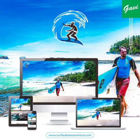 Surf sea breeze mirissa Website Redesign for Mobile Friendly