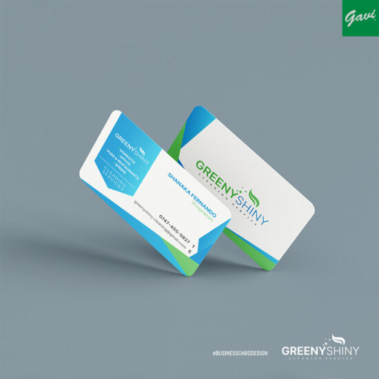 Creative business card design for cleaning service