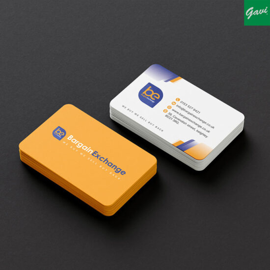 Rounded corners, Double sided business card design