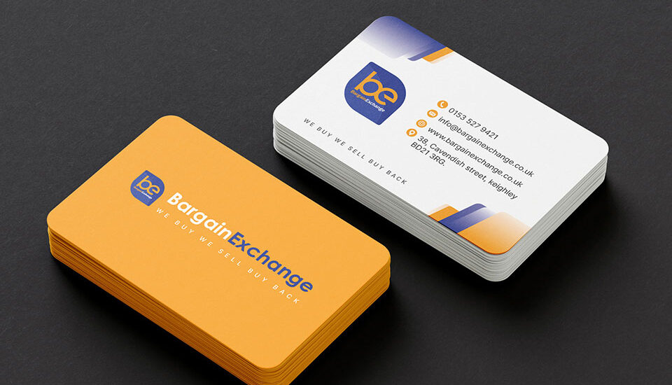 Rounded corners, Double sided business card design