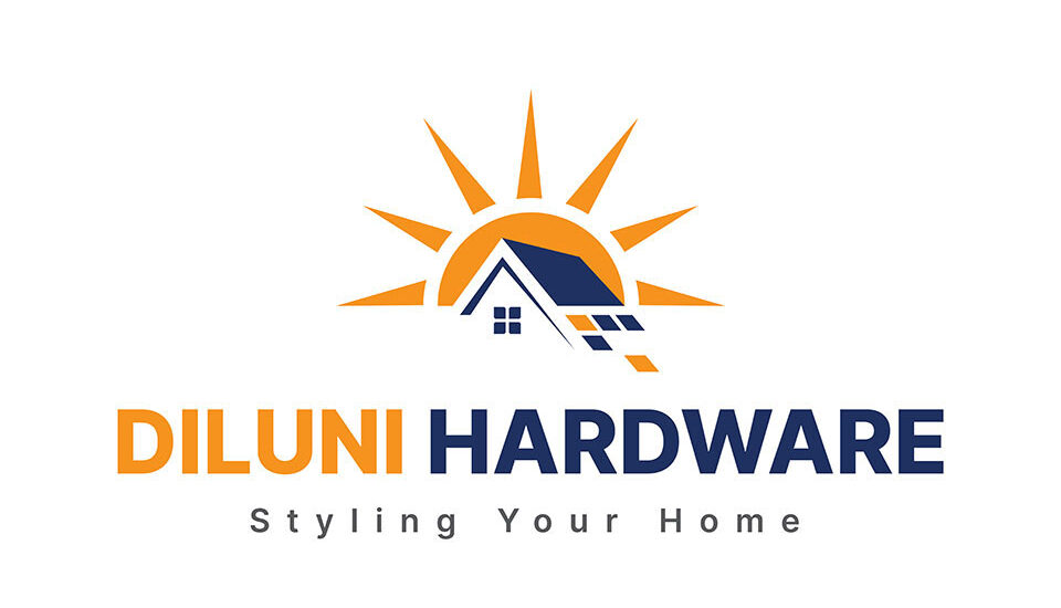 sun and house logo design