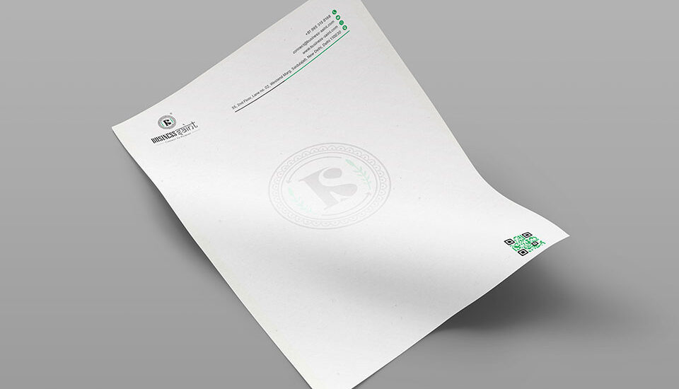 Clean and creative letterhead design ideas for business consulting firm