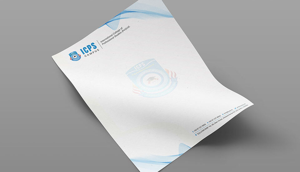 letterhead design for educational institute