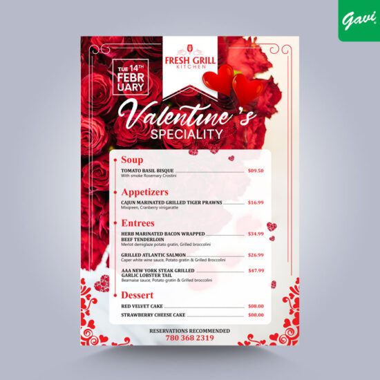 Valentine Menu Idea