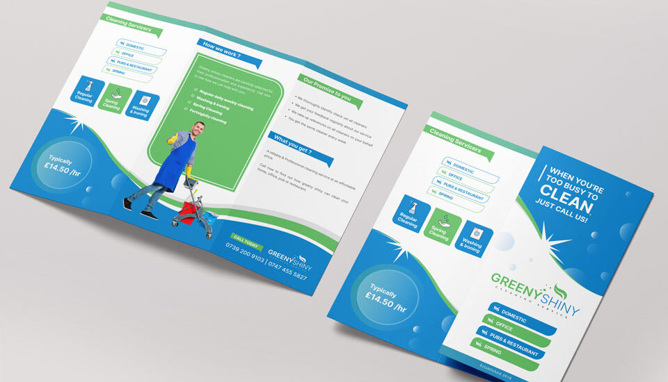 Cleaning Services Brochure Design