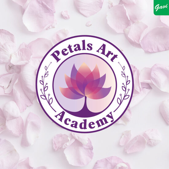 creative petal art logo design