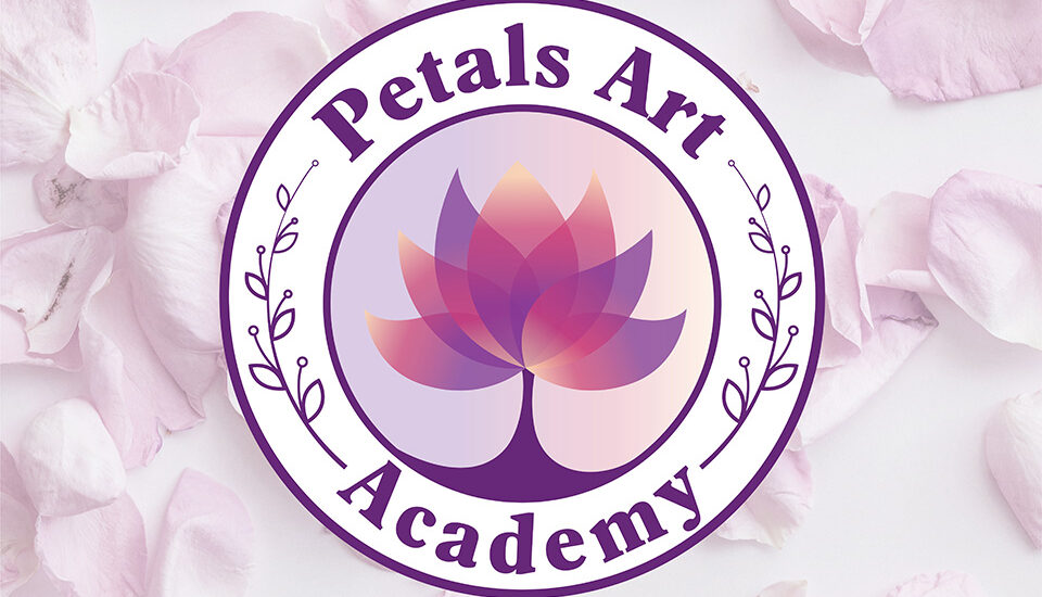 creative petal art logo design
