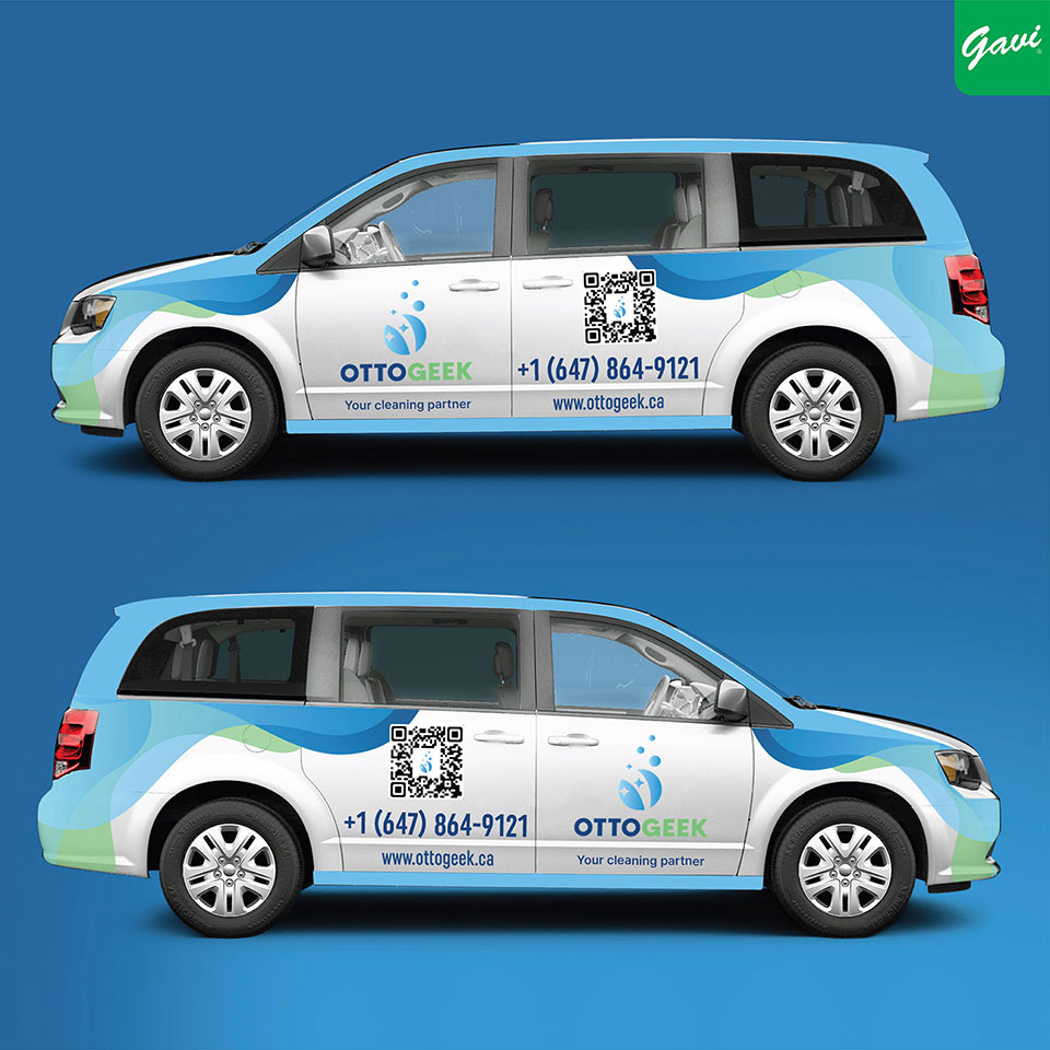 Cleaning services vehicle branding