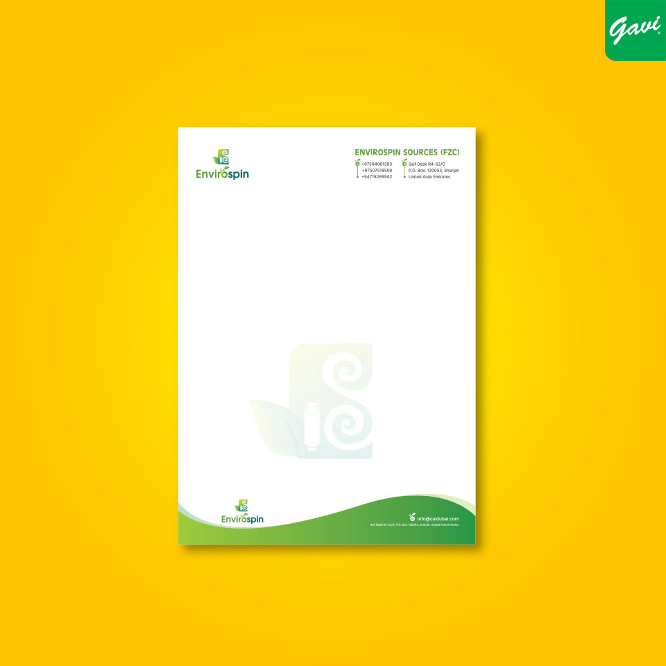 Eco Green letterhead design